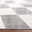 Lavin Rugs U9006 Brenta 2' x 3' Geo Rug, Grey Cream/Black/White