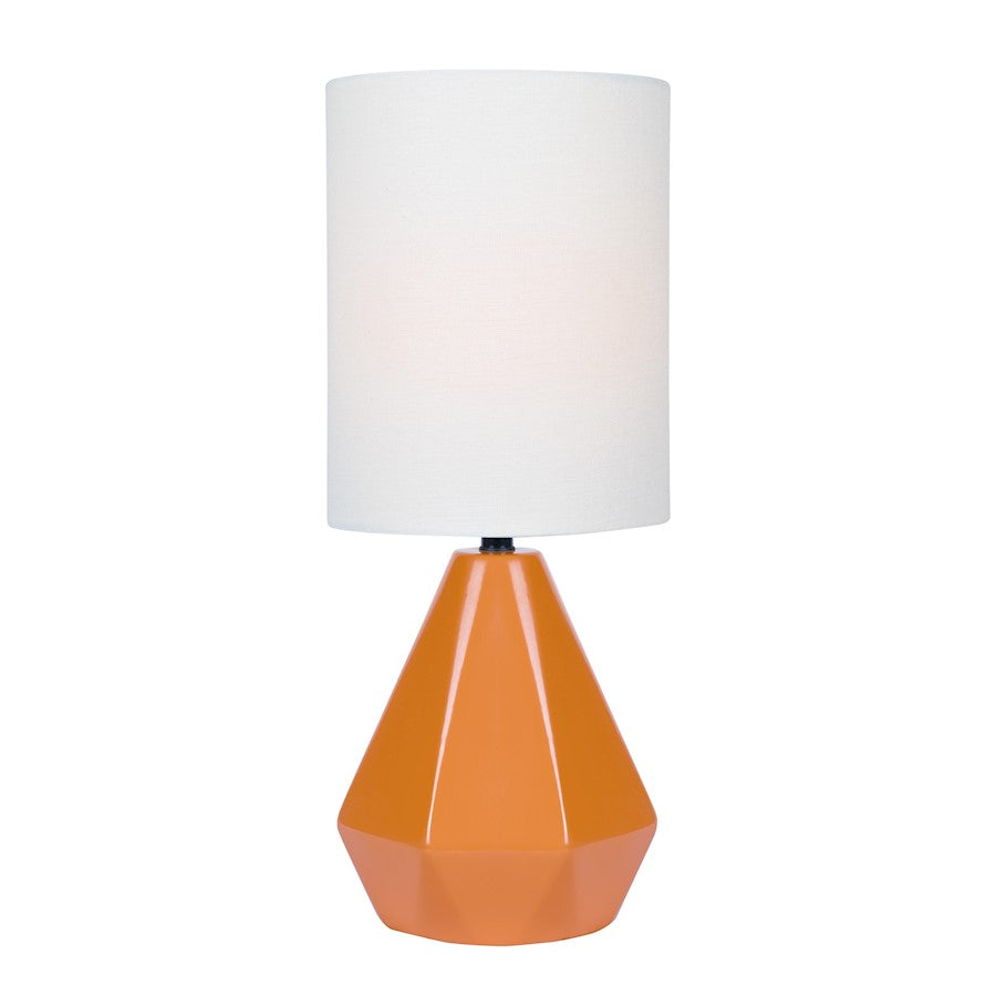 Lite Source Mason Mini 1 Light Table Lamp, White Linen