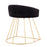 LumiSource Canary Upholstered Vanity Stool, Gold/Black