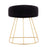 LumiSource Canary Upholstered Vanity Stool, Gold/Black