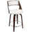 LumiSource Cecina 24.5'' Counter Stool, Set of 2, CH/WH/Chrome