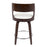 LumiSource Cecina 24.5'' Counter Stool, Set of 2, CH/WH/Chrome