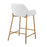 LumiSource Daniella Counter Stool, Set of 2, Gold/White