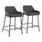 LumiSource Daniella Counter Stool, Set of 2, Black/Charcoal - B24-DNLA2BKCHAR2