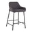 LumiSource Daniella Counter Stool, Set of 2, Black/Charcoal