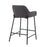 LumiSource Daniella Counter Stool, Set of 2, Black/Charcoal