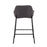 LumiSource Daniella Counter Stool, Set of 2, Black/Charcoal