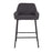 LumiSource Daniella Counter Stool, Set of 2, Black/Charcoal