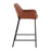 LumiSource Daniella Counter Stool, Set of 2, Black/Camel