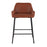LumiSource Daniella Counter Stool, Set of 2, Black/Camel