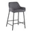 LumiSource Daniella Counter Stool, Set of 2, Black/Grey