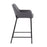 LumiSource Daniella Counter Stool, Set of 2, Black/Grey