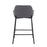 LumiSource Daniella Counter Stool, Set of 2, Black/Grey