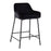 LumiSource Daniella Counter Stool, Set of 2, Black/Black