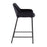 LumiSource Daniella Counter Stool, Set of 2, Black/Black