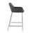LumiSource Daniella Counter Stool, Set of 2, Chrome/Charcoal