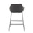 LumiSource Daniella Counter Stool, Set of 2, Chrome/Charcoal