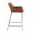 LumiSource Daniella Counter Stool, Set of 2, Chrome/Camel