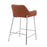 LumiSource Daniella Counter Stool, Set of 2, Chrome/Camel