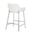 LumiSource Daniella Counter Stool, Set of 2, Chrome/White