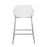 LumiSource Daniella Counter Stool, Set of 2, Chrome/White