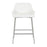 LumiSource Daniella Counter Stool, Set of 2, Chrome/White