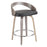LumiSource Grotto 25" Counter Stool, Set/2, GY/BK/CH