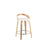 LumiSource Grotto 25" Counter Stool, Set of 2, Zebra/WH/Chrome