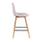LumiSource Pebble Counter Stool, Set of 2, Natural/Beige Fabric