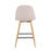 LumiSource Pebble Counter Stool, Set of 2, Natural/Beige Fabric