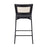 LumiSource Tania Rattan Counter Stool, Set/2, Black/Rattan