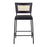 LumiSource Tania Rattan Counter Stool, Set/2, Black/Rattan