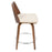 LumiSource Trilogy 24" Counter Stool, Set/2, WAL/CR/CH