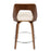 LumiSource Trilogy 24" Counter Stool, Set/2, WAL/CR/CH