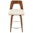 LumiSource Trilogy 24" Counter Stool, Set/2, WAL/CR/CH