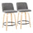 LumiSource Toriano 24" Rd Counter Stool, Set/2, N/GYN/BK - B24-TRNO-GRTZQ2NANGY2