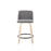 LumiSource Toriano 24" Rd Counter Stool, Set/2, N/GYN/BK