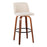 LumiSource Toriano 24" Rd Counter Stool, Set/2, W/CR/BK