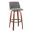 LumiSource Toriano 24" Rd Counter Stool, Set/2, W/GY/BK