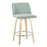 LumiSource Toriano 24" Rd Counter Stool, Set/2, N/GR/CH