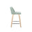 LumiSource Toriano 24" SQ Counter Stool, Set/2, N/GR/CH
