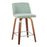 LumiSource Toriano 24" SQ Counter Stool, Set/2, W/GR/CH