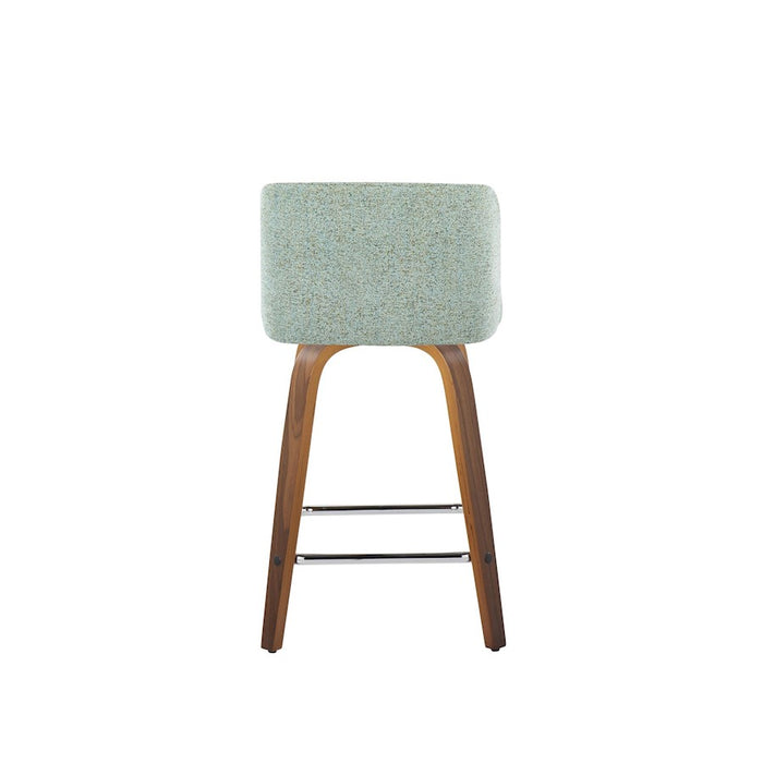LumiSource Toriano 24" SQ Counter Stool, Set/2, W/GR/CH