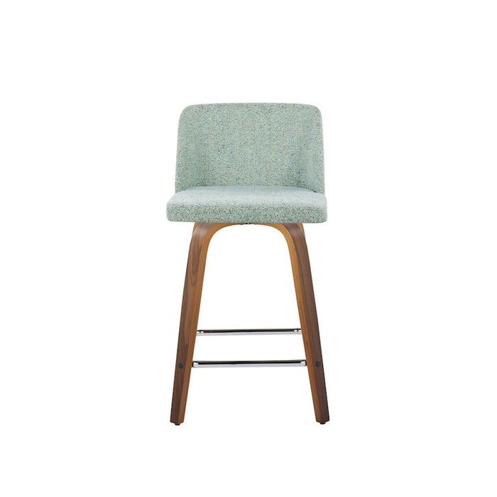 LumiSource Toriano 24" SQ Counter Stool, Set/2, W/GR/CH