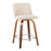 LumiSource Toriano 24" SQ Counter Stool, Set/2, W/CRN/CH