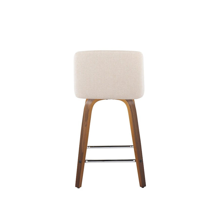 LumiSource Toriano 24" SQ Counter Stool, Set/2, W/CRN/CH