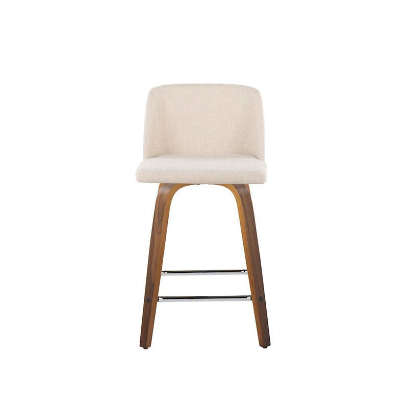 LumiSource Toriano 24" SQ Counter Stool, Set/2, W/CRN/CH