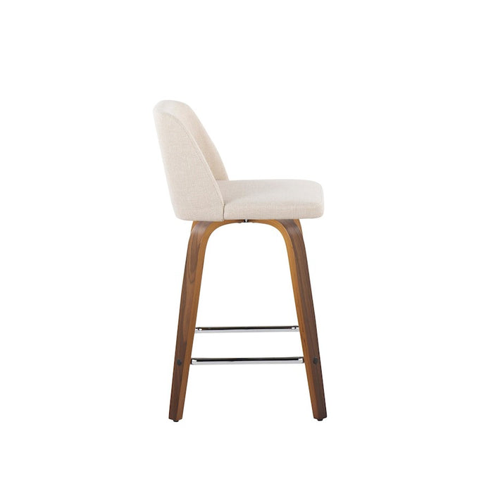 LumiSource Toriano 24" SQ Counter Stool, Set/2, W/CRN/CH