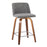 LumiSource Toriano 24" SQ Counter Stool, Set/2, W/GYN/CH
