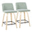 LumiSource Toriano 24" SQ Counter Stool, Set/2, N/GR/BK - B24-TRNO-GRTZX2NALGN2